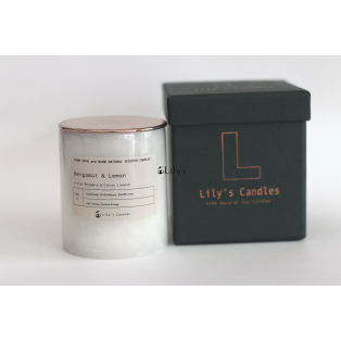 Bergamut & Limon Mermer %100 Doğal Mum